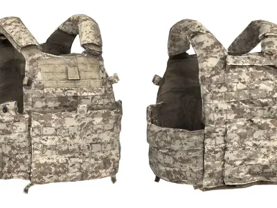 LBT 6094 PLATE CARRIER Low-poly 3D model