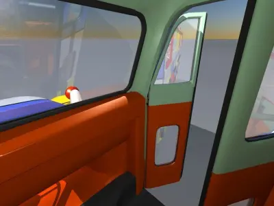 1957 School Bus 3D model