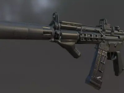 mp5 gun model  3D model