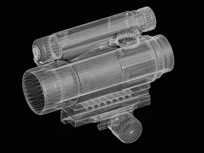 CompM4 Low-poly 3D model