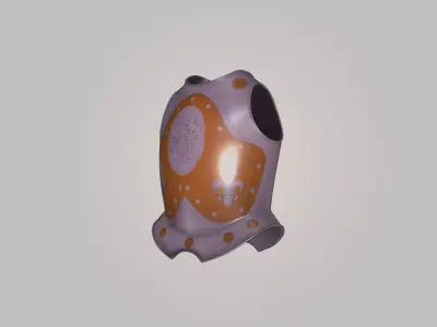 Medieval Armor Breastplate 3D Model - Game Ready Free low-poly 3D model