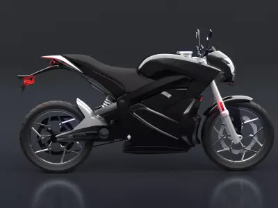 Motorcycle futuristic electric 3D model