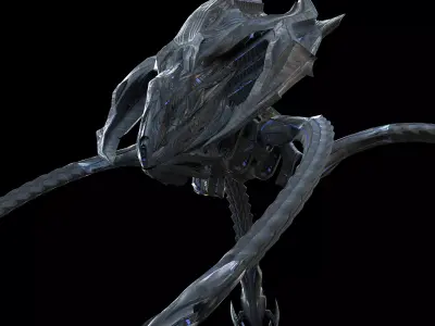 Scifi alien 3D model