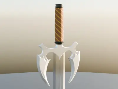 Loy-Ploy Fantasy Sword Low-poly 3D model