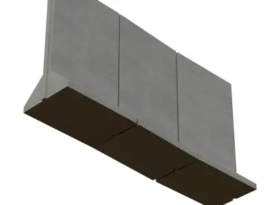 Concrete Wall Panels 3D model