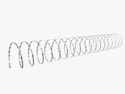 Barbed Wire Low-poly 3D model purchase