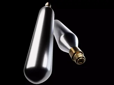 CO2 gas cartridge cylinder or bottle 3d model 3D model