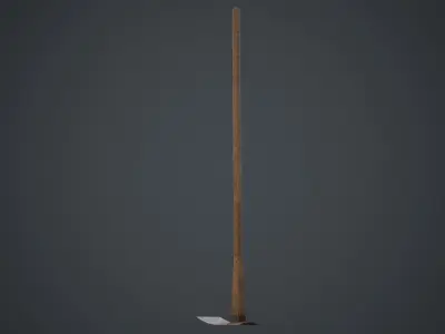 Hoe 2B Low-poly 3D model