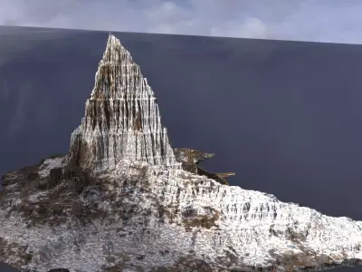 Winters Edge Cliff 3D model