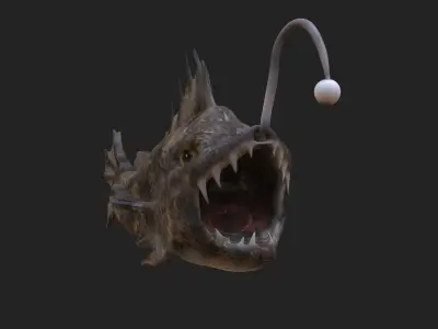 Devil Fish Low-poly 3D model