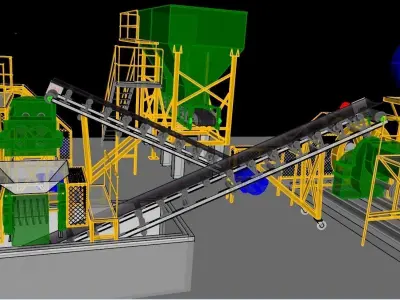 lay out refractory brick extruder Free 3D model