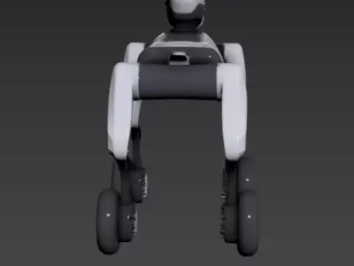 Chinese Scene - Intelligent Robot Dog - MagicDog-W 3D model