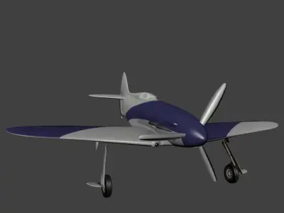 Napier-Heston Type 5 Racer Low-poly 3D model