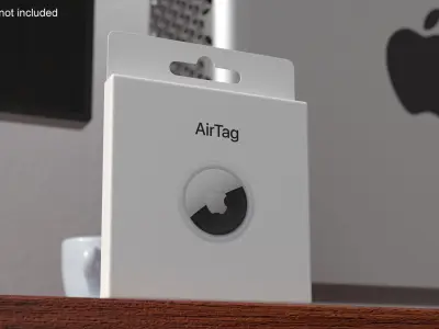 Apple AirTag Package 3D model