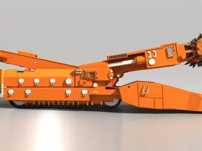 Continuous Miner 3D model