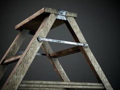 stool Low-poly 3D model purchase