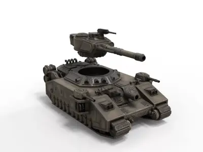 Baneblade Super Heavy Multi Turret Sci Fi Tank 3D print model