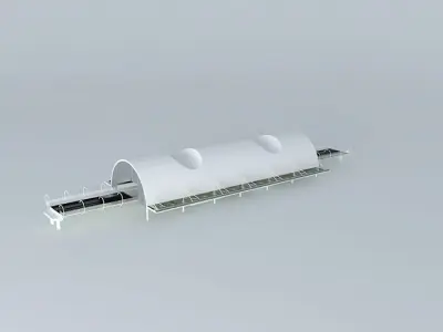 Metro Station Spijkenisse Center Free 3D model