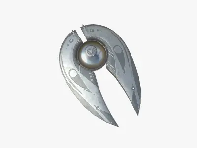 Alien Spaceship UFO I01 Steel - Sci Fi Spacecraft Design Low-poly 3D model