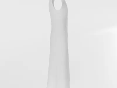 Victorian Petticoat Low-poly 3D model