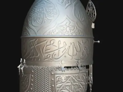 Islamic Helmet Fatih Sultan Mehmet Migfer Low-poly 3D model