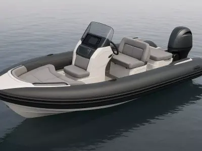RIB Boat - Fluke 60 3D model