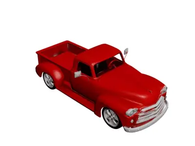 1950 Early Vintage Pickup Truck Antique Classic Vehicle 3D model