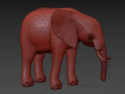 SIMPLE ELEPHANT 3D model