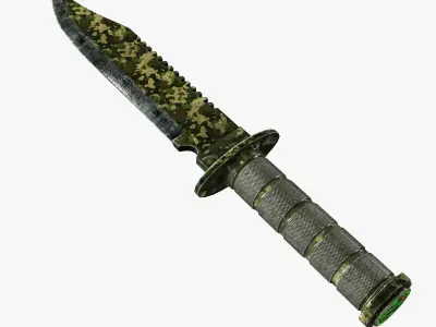Survival Knife Low-poly 3D model