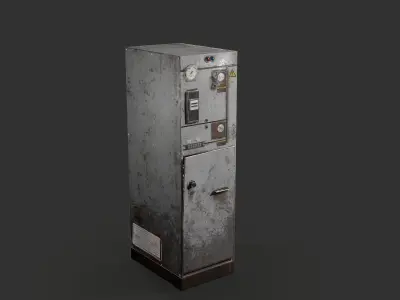 Electric Panelboard Low-poly 3D model