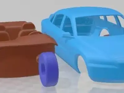 Volvo ECC 1992 Printable Car  3D print model