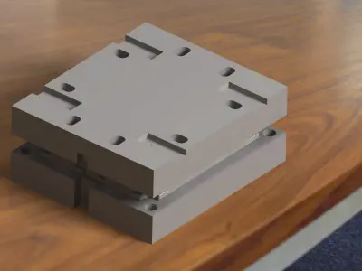 Basket Plastic injection mold with part 3D model