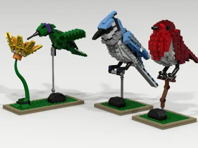 Lego bird pack 3D model