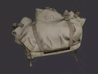 Pararescue Backpack Large Prop for Tactical Scenes Low-poly 3D model