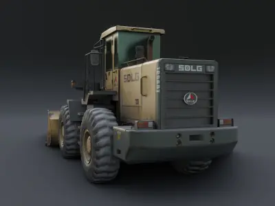 SDLG Bulldozer 3D model Low-poly 3D model