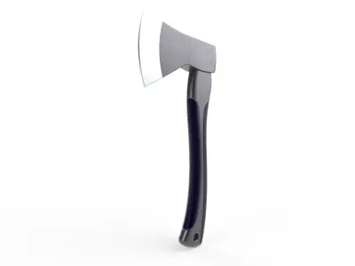 Axe M04 - with STL Low-poly 3D model