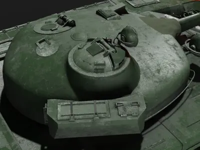 The T-72 Ural Low-poly 3D model