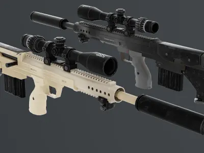 Weapons Pack 3 Low-poly 3D model