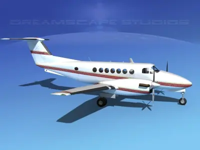  Beechcraft 350 Super King Air V03 3D model