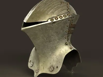 Joust Helm Low-poly 3D model