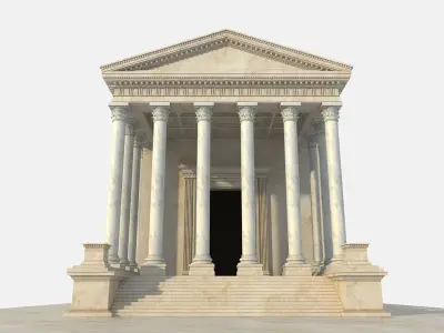 Ancient Temple 3D model get