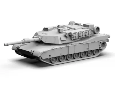 M1A1 Abrams 3D print model
