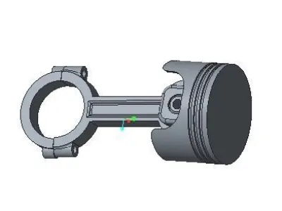 Piston and Connecting Rod 3D model