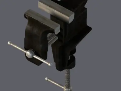 Table vise Low-poly 3D model buy