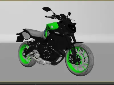 Yamaha MT-09 3D model