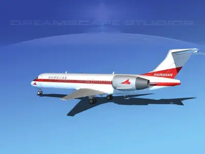 Boeing 717-200 Hawaiian Airlines 3D model