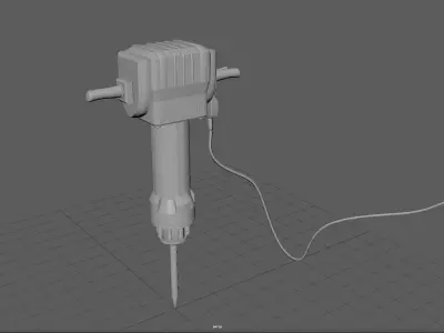 Electric Demolition Jack Hammer 3D model