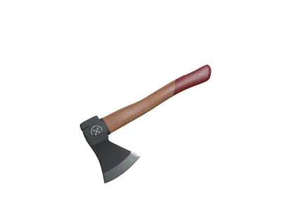 Axe Wooden Low-poly 3D model