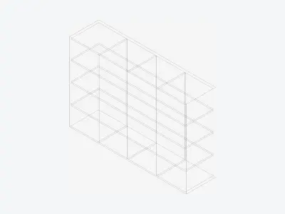 Kinda Shelves - Resin - Locka Low-poly 3D model