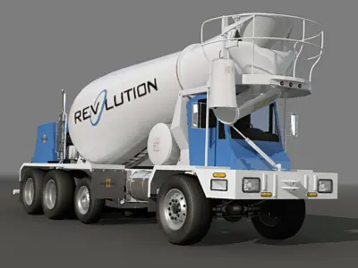 FRONT DISCHARGE MIXER 3D model
